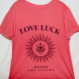 Urban Outfitters “Love Luck” Graphic Tee